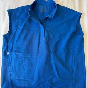 Figs Rafaela Scrub Top, Royal Blue, Size Small